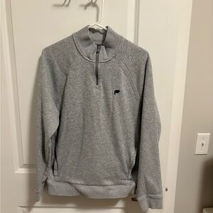 Gray Fabletics Quarter-Zip Men's Sweater
